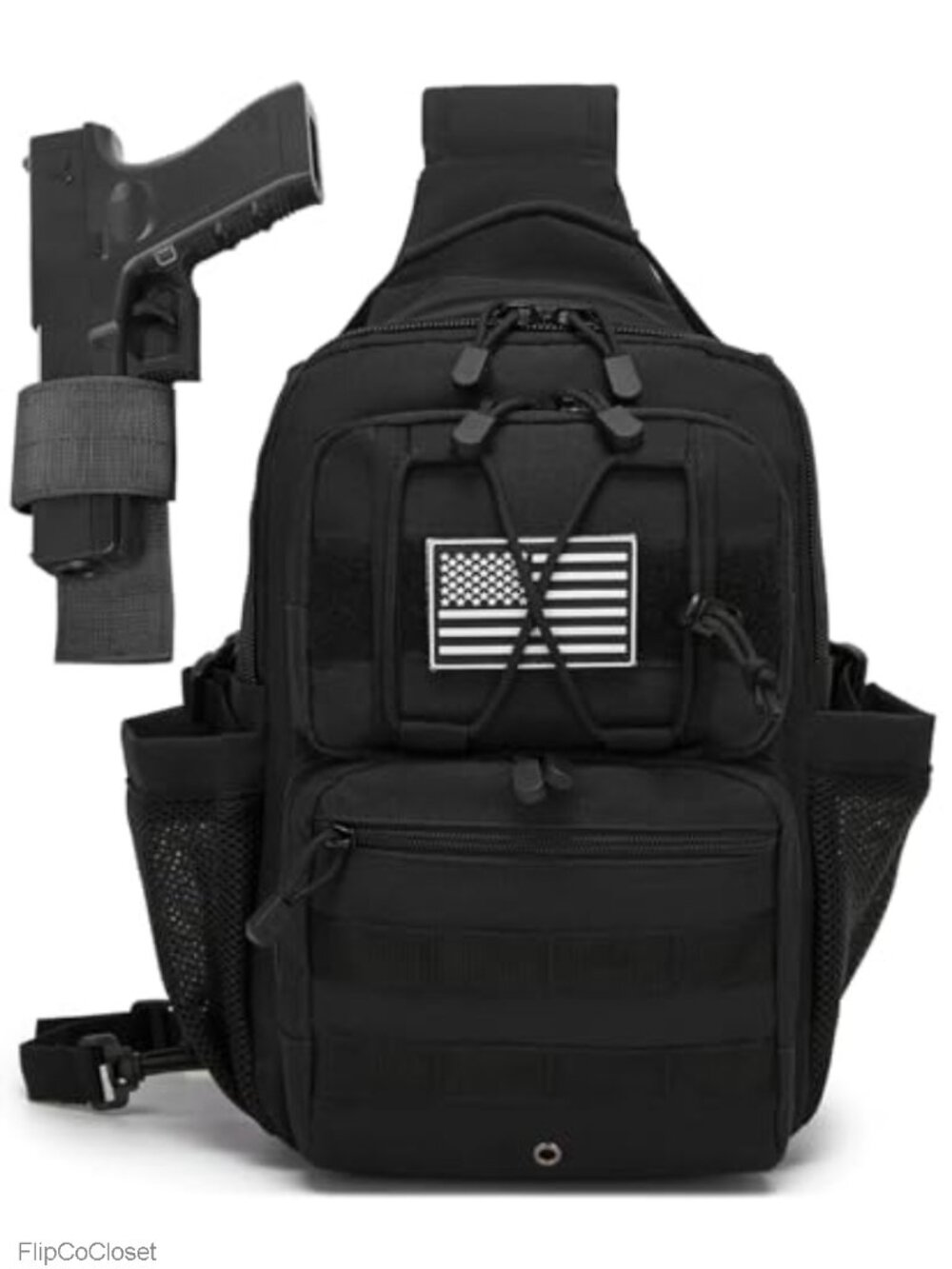 Tactical Sling Backpack Holster Crossbody Range Bag Mens